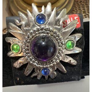 AXCESS Silver Multi Jewel Pin